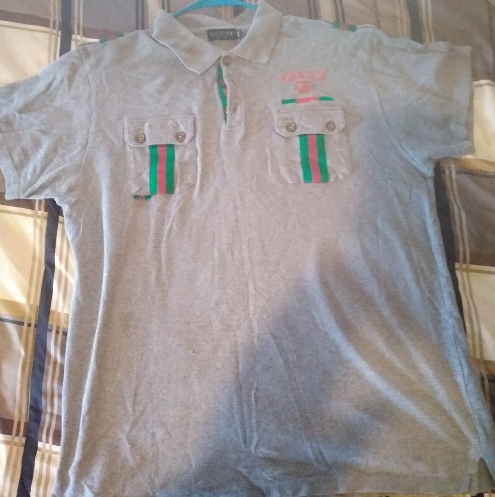 Grey gucci shirt
